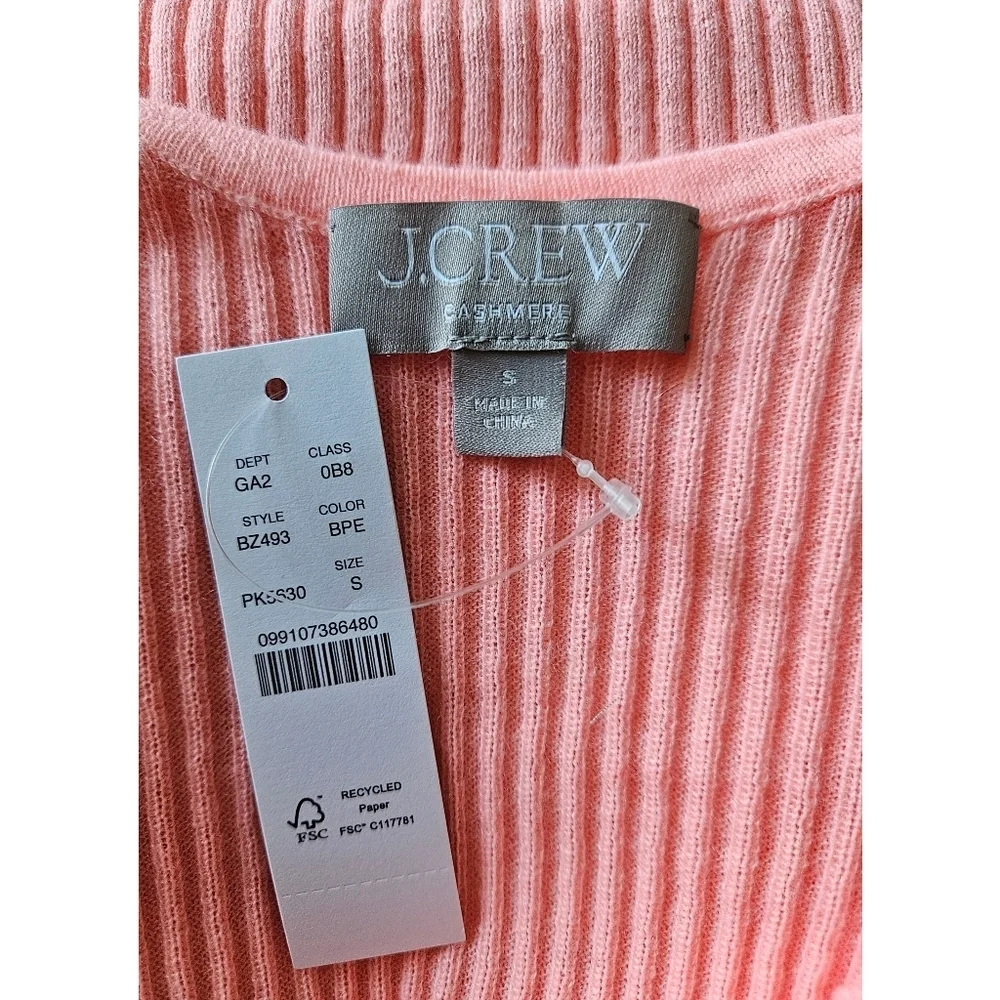 J.Crew Featherweight cashmere ribbed tank top